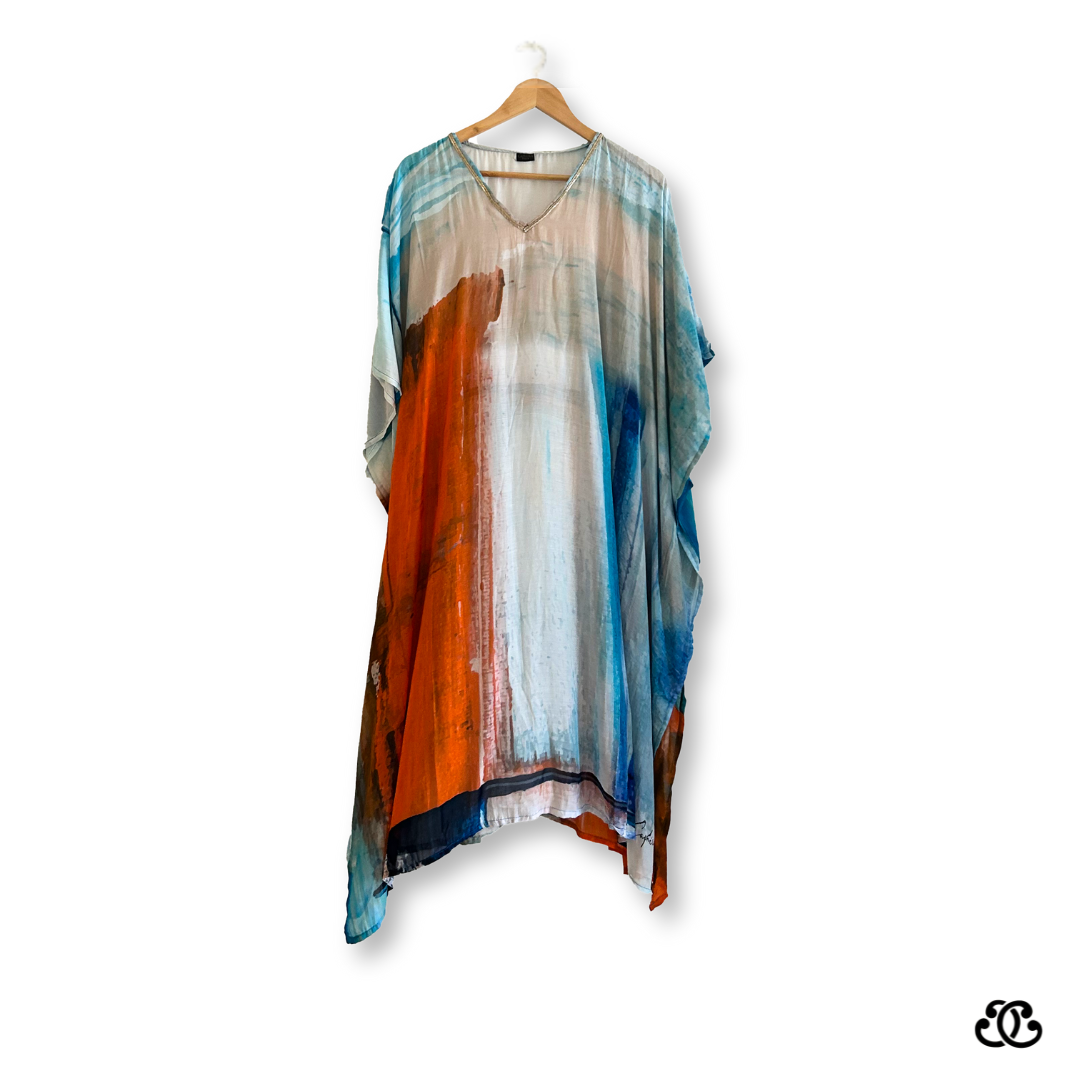 Abstrait Flamme Caftan