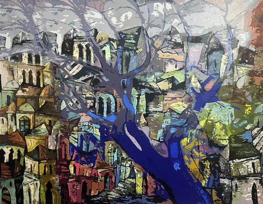 Blue Tree By Fawad Tamkanat