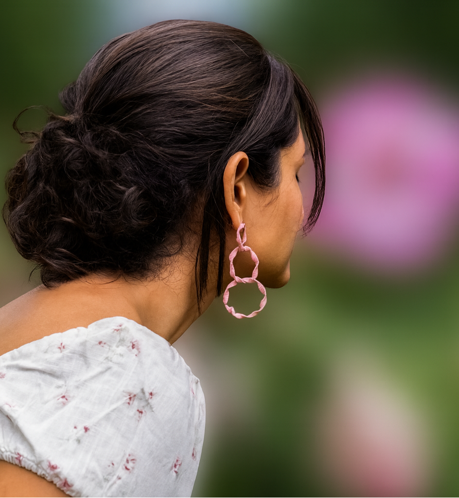 Pastel Rose Hoops