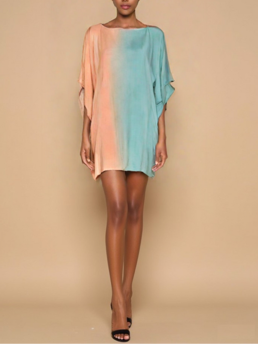 Aube Orange Caftan (Knee)